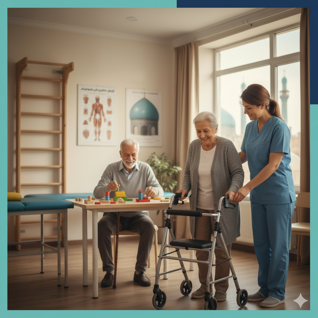 کاردرمانی برای سالمندان با بیماری‌های مزمن در مشهد | مرکز کندو